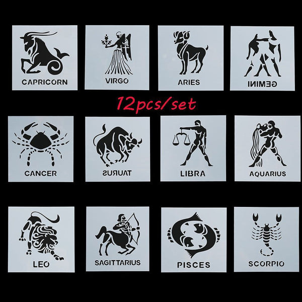 Wall Painting Layering Stencils Embossing Template Constellations Scrapbooking