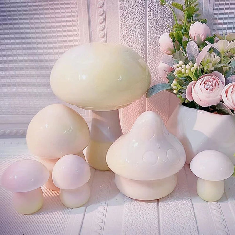 Decoration Handmade Crystal Epoxy Mold Silicone Mold Mushroom Ornament Jar Mold