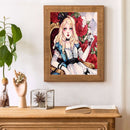 Rose Beauty Oil Paint By Numbers Kits Canvas Picture Wall Art DIY Craft Coloring