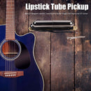V Magnet Lipstick Tube Pickup Guitar Single Coil for ST Guitar (Black)