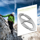 Outdoor Sports 8-Shaped Small Carabiner Keychain Climbing Buckle EDC Accessories