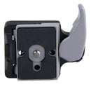 Black Camera 323 Quick Release Adapter with Manfrotto 200PL-14 Compat Plate