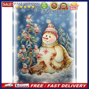 30x40cm 5D DIY Full Round Drill Diamond Painting Snowman Cartoon for Home Dec
