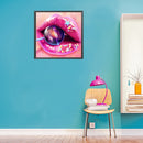 5D DIY Diamond Painting Kits Lip Art Full Round Drill Wall Decor Art Crafts