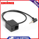 Male 2.5mm TRS Stereo Plug to Female RJ9 6P4C Socket Headset Adapter Audio Cable