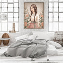 5D DIY Diamond Painting Full Round Drill Girl with flowers of