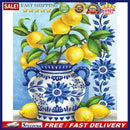 Frameless Oil Paint By Numbers DIY Lemon Picture Craft Kit for Home Living Ro