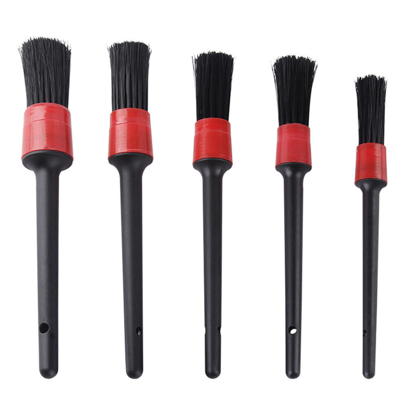 5pcs Car Detailing Cleaning Brush Auto Dashboard Air Vents Dust Clean Wash Set A