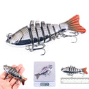 10cm Luminous Fishing Lures Multi Jointed 7 Segment Hard Bait Wobbler Swimbai