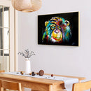 5D DIY Diamond Painting Chimpanzees Full Round Drill Mosaic Art Wall Pictur