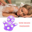 Body Roller Ball Anti-cellulite Massage Glove for Neck Back Shoulder Buttocks