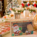 Kraft Paper Box Clear Windowed Christmas Cookie Cookies Snacks Package Gift Box