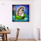 Hedgehog DIY Full Drill Round Diamond Painting Kit Mosaic Craft Home Decor