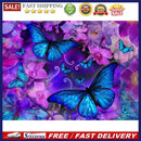 Butterfly Flower 5D DIY Full Round Drill Diamond Painting Mosaic Decor Kits Gift