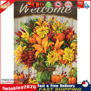 5D DIY Flowers Full Round Drill Diamond Painting Kit Mosaic Picture (A827) Newly