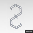 4pcs S Shaped Hooks Stainless Steel Hangers Outdoor Metal Hook Buckles Carabi