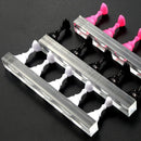 Magnetic Nail Holder Acrylic Crystal Shelf Training Display Stand (White Newly