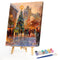 DIY Digital Picture Christmas Tree Frameless Oil Painting By Number Handicraft