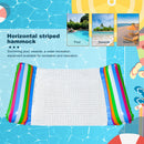Horizontal Striped Water Hammock Reusable Inflatable Pool Floats Recliner Newly