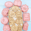 8Pcs Biscuit Mold Ramadan DIY Cake Baking Tools Cookie Cutters K8N8