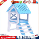 Pet Bed Nest Hamster House Wooden Climb Small Animal Pet Sleeping Cage(Blue