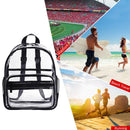 Casual Transparent Waterproof PVC Jelly Rucksack Storage Bag Student Backpack