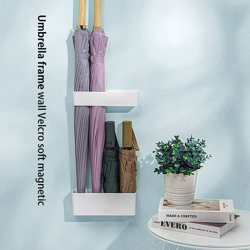 Wall Mounted Umbrella Stand Puncture Free Umbrella Holder Shelf Standing St