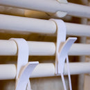 2pcs Hanger Hook for Heated Towel Radiator Rail Bath Drying Rack Hanging Holder