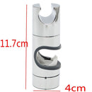 ABS Chrome Portable Base Bracket Adjustable Shower Head Holder Slide Clamp