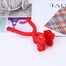 Snowball Maker Tool Dragon Shape Snow Ball Tongs with Handle (Red) Newly