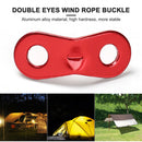 20pcs Outdoor Camping Rope Paracord Cord Fixed Buckle Fastener Kit (Red) Newly