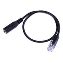 1pc 3.5mm Audio Jack Female to Male RJ9 Male Adapter Converter Cable P