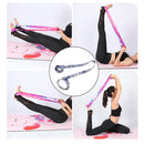 Printed Yoga Mat Strap Adjustable Shoulder Carry Stretch Belt (Blue White) Newly