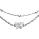 Heart Adjustable Chain Women Foot Anklet Beach Summer Jewelry Double Layer