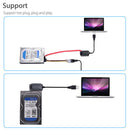 USB 2.0 to SATA PATA IDE Hard Drive Cable for 2.5 3.5 inch SSD (Only Cable)