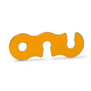 20pcs Outdoor Camping Tent Parachute Cord Rope Buckle Fastener (Orange) Newly