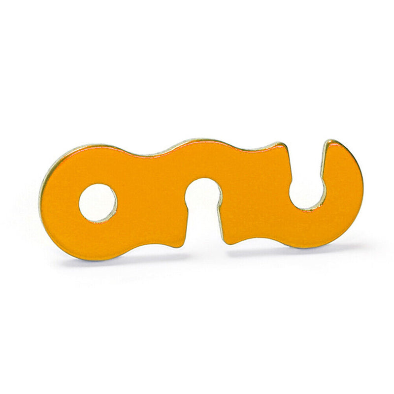 20pcs Outdoor Camping Tent Parachute Cord Rope Buckle Fastener (Orange) Newly