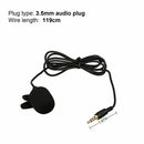 Lavalier Condenser Mic Recording Teaching 3.5mm Jack Clip-On Lapel Microphone