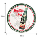 Round Metal Tin Sign Plaque Wall Wine Posters Iron Painting for Bar (B) Newly