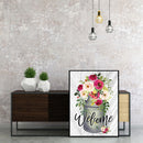 DIY Digital Picture Welcome Flowers Frameless Oil Painting By Number Handicraft