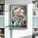 5D DIY Full Drill Diamond Painting Wolf and Dream Catcher Cross Stitch Craft Kit