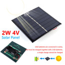 Mini Solar Panel 2W Solar Cell 2-Slot Charger for 2AA 1.2V Rechargeable Battery