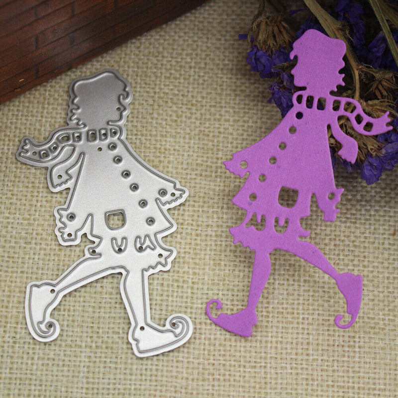 AVZYARDY Christmas Metal Punching Molds Cardmaking Stencils Pr?gesc