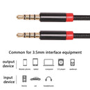2m 3.5mm Audio Cable Nylon Braided AUX Extension Cord for Speaker Car MP3