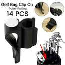 with White Marker Clamp Stand Bag Buckle Golf Putter Clip Golf Clubs Holder