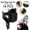with White Marker Clamp Stand Bag Buckle Golf Putter Clip Golf Clubs Holder