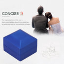 LED Lighted Earring Ring Gift Box Wedding Engagement Jewelry Case (Blue)