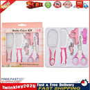 6pcs Infants Safety Manicure Scissors Care Kits Nail Clipper Tool(A Pink) Newly