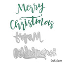 Metal Cutting Dies Stencils for DIY Scrapbook Photo Album (Merry Christmas)-2417