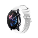 22mm Silicone Strap for Amazfit GTR 3/GTR 3 PRO Watch Band Bracelet (White)